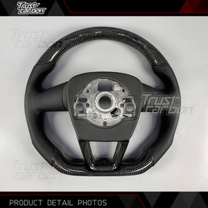 Volantes Personalizados de Fibra de Carbono y Cuero Perforado para <span class=keywords><strong>Audi</strong></span> Serie <span class=keywords><strong>Q</strong></span> S <span class=keywords><strong>RS</strong></span> 2016-2024 RS3 RS5 Q3 Q5 Q7 Q8 - Product Image 5