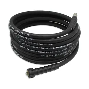 Tuyau de nettoyeur haute pression flexible super résistant à l'usure 4800 PSI 1/4 "3/8" Manguera para Hidrolavadora