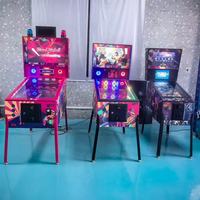 CGW Machine de Flippers Virtuels en Acier Inoxydable à Retour de Force Intégral, Jeu d'Arcade à Monnayeur Style Distributeur Automatique