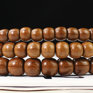 Bracelet en bois à six perles, 108 perles, bois de la Montagne Wutai pour la tamerie du dragon, pour le jeu et la collection, vente en gros de perles en bois - Product Image 2
