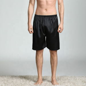 Pantalones de dormir suaves de verano para <span class=keywords><strong>hombre</strong></span> Pantalones de <span class=keywords><strong>pijama</strong></span> cortos de satén de seda Pantalones de salón - Product Image 2