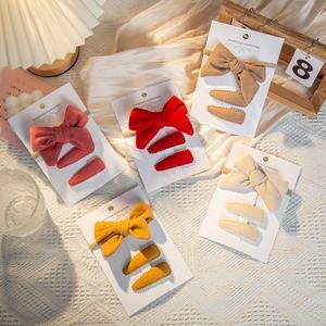 3 упаковки в каждом наборе, заколки для волос, банты для волос, лента для девочек, аксессуары для волос для малышей - Product Image 1