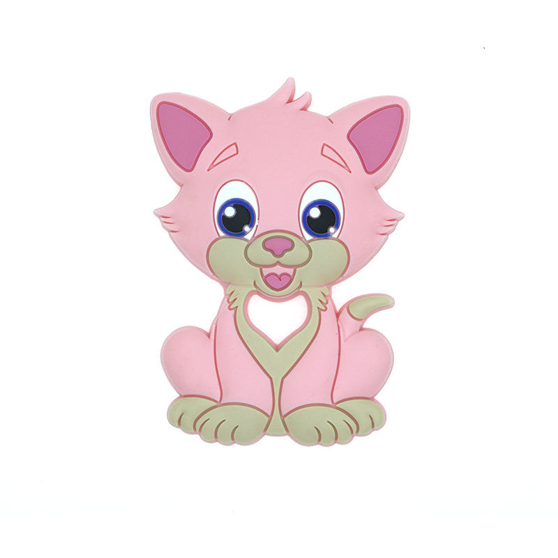 Cat Teether Pink SB23
