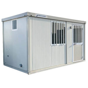 Edificio de oficinas prefabricado de 4 metros personalizable con solución de espacio para baño y ducha - Product Image 1