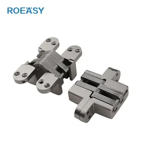 ROEASY锌合金不锈钢Soss隐藏式铰链重型闸门180度多关节交叉隐形隐藏式门铰链