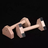 CHENGMO SPORTS Factory Direct 20CM Manche en bois de hêtre de qualité supérieure Push up Stand Hexagon Pull Up Bar Bars Parallettes en bois