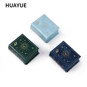Huayue カスタム ロゴ プリント ブック 型 紙製 リング イヤリング ネックレス 包装 ジュエリー ボックス - Product Image 6