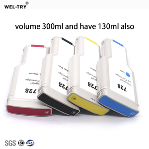 <span class=keywords><strong>Cartouche</strong></span> d'encre WEL-TRY HP728 toute nouvelle pour imprimantes <span class=keywords><strong>HP</strong></span> DesignJet T730/T830 avec puce et encre complète 300 ml type Plug-and-play - Product Image 3
