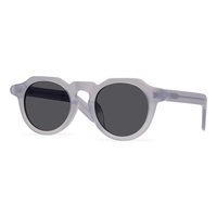 Lunettes de soleil à monture épaisse style japonais, lunettes de soleil à grosse feuille avec lentille polarisée