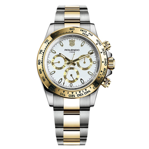 Montre pour homme Master Acier inoxydable Lunette en céramique Mouvement mécanique automatique Cadran noir Fermoir pliant Fabrication de montres - Product Image 4