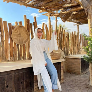 Style d'été pour les fabricants et grossistes d'abayas musulmanes, nouvelle abaya ouverte, vêtements islamiques turcs, vêtements maxi pour femmes musulmanes - Product Image 1