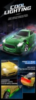 YT Mini Coche RC Eléctrico de Alta Velocidad 4WD para Escritorio, Recargable, Simulación de Carreras, Mini Coche RC de Derrape con Control Remoto 1:64
