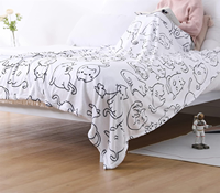 Couverture pour chat en flanelle ultra douce, cadeaux pour les amoureux des chats, filles, femmes, motif blanc adorable, couvertures pour canapé, lit, sofa