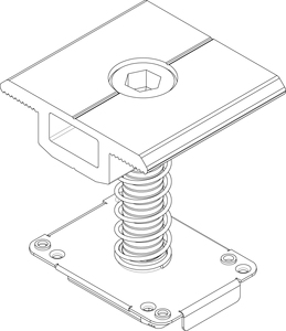 Super Solarติดตั้งง่ายแผงเซลล์แสงอาทิตย์Clamp End Clamp - Product Image 5
