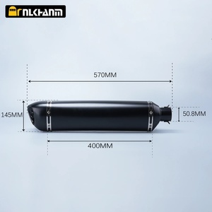 Silencieux d'échappement universel NLKHANM en fibre de carbone 51 mm pour <span class=keywords><strong>Moto</strong></span> <span class=keywords><strong>Z750</strong></span> R25 CB650F S1000R Cb750 NINJA650 RS660 675SR 500SR - Product Image 2