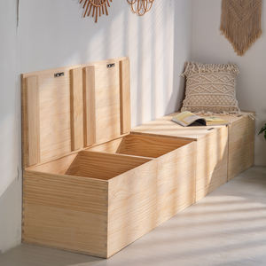 Armoire de plancher en bois massif personnalisée pour la maison rangement en <span class=keywords><strong>baie</strong></span> vitrée avec rebord de fenêtre bas rangement en tatami meubles de balcon - Product Image 4
