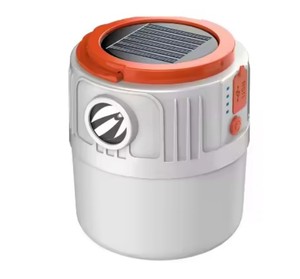 Lampe de camping solaire LED longue portée avec fonction de banque d'alimentation, lumière d'urgence et affichage électrique intelligent - Product Image 1