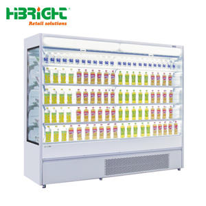 Réfrigérateur multi-étagères à façade ouverte Highbright, très vendu, pour supermarchés et épiceries - Product Image 1