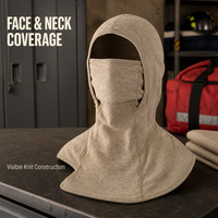 Cagoule ignifuge à longue portée, résistante à la chaleur, flexible et robuste, protection du cou et de la tête pour pompier