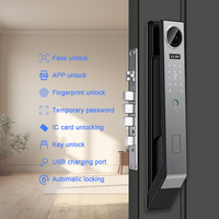 Cerradura de Huella Digital Inteligente Tuya, Bloqueo Biométrico Automático, Tarjeta IC, WiFi, Aplicación, Combinación, Cerraduras Inteligentes para Seguridad del Hogar