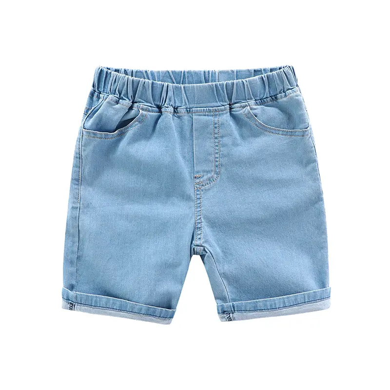 Neuankömmling Kinder Denim Shorts Sommer neue Jungen Jeans schlichte Hosen Großhandel Mädchen Kinder kleidung Beach Shorts
