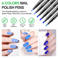 Hema gratuit naturel bleu deux étapes Gel stylo Base couche de finition UV/LED tremper vernis à ongles manucure végétalien écologique 1 FlOz liquide OEM/ODM
