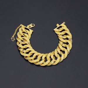 Jxx New Arrival Dubai Fashion Design 24k Gold Plated Brass Bracelet Zircon Stone Wholesalers Bracelet <b>Bangles</b> - Product Image 5