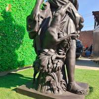 Statue de Diane en bronze grandeur nature, déesse de la chasse, sculpture pour jardin de villa extérieur