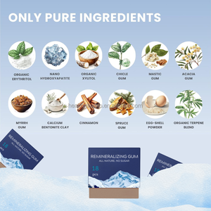 OEM Permen Karet Remineralisasi Pelindung Gigi Rasa Mint Hidroksiapatit Permen Karet Hidroksiapatit untuk Remineralisasi Gigi - Product Image 5