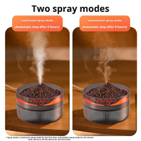 Diffuseur d'arômes volcanique 2L multifonctionnel, humidificateur à flamme, grande capacité et volume de brouillard élevé, diffuseur d'huiles essentielles