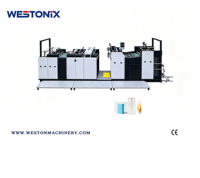 WESTONIX Plastifieuse à froid multifonctionnelle entièrement automatique électrique haute vitesse pour film thermique/papier/plastique, haute productivité