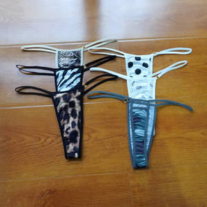 3 pezzi con stampa in pelle di animali da <span class=keywords><strong>donna</strong></span> Sexy <span class=keywords><strong>Mini</strong></span> perizoma mutandine senza cuciture Bikini femminile biancheria intima con perizoma - Product Image 1