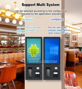 Kiosque mural de 24 pouces à écran tactile de portrait Imprimante de reçus de billets en libre-service <span class=keywords><strong>Terminal</strong></span> de paiement et de commande de <span class=keywords><strong>restaurant</strong></span> - Product Image 5