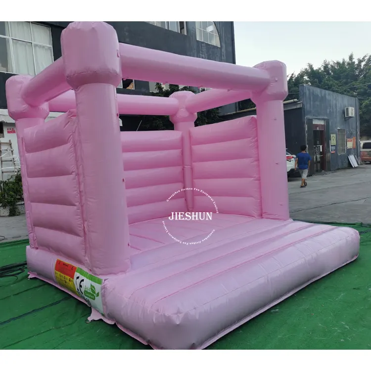 Высококачественный коммерческий светло-розовый маленький надувной прыгающий домик, воздушный джампер, надувной замок-батут для продажи