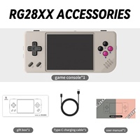 Consola de Juegos Portátil Anbernic RG28XX, Pantalla IPS de 2.83 Pulgadas, 64 Bits, Batería de 3100 mAh, WiFi Integrado, Sistema Linux, Reproductor de Videojuegos