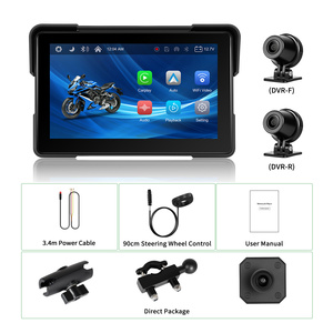 หน้าจอ Podofo ขนาด <span class=keywords><strong>7</strong></span> นิ้ว สำหรับมอเตอร์ไซค์ แบบพกพา รองรับ Carplay ไร้สาย ระบบนำทาง Android Auto กันน้ำ <span class=keywords><strong>IP67</strong></span> ขายส่งจากโรงงาน - Product Image 6