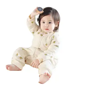 New Bamboo Fiber Autumn and Winter Thickened Cotton Jacket Baby Sleeping Kick proof Baby Sleeping Bag