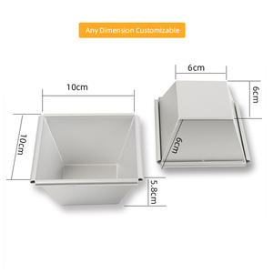 <span class=keywords><strong>Moule</strong></span> à pain <span class=keywords><strong>en</strong></span> aluminium anodisé 4 pouces <span class=keywords><strong>Mini</strong></span> <span class=keywords><strong>moule</strong></span> à pain Pain grillé Gâteau <span class=keywords><strong>Moule</strong></span> à pâtisserie avec couvercle - Product Image 5