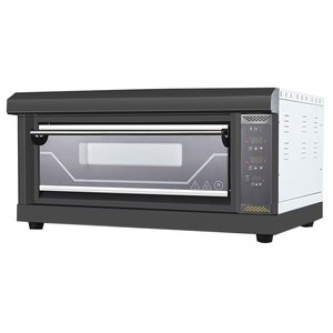 Four à gaz électrique en titane <span class=keywords><strong>noir</strong></span> équipement complet de boulangerie alimentaire panneau informatisé pain fours à pizza cuisson four de pont - Product Image 1
