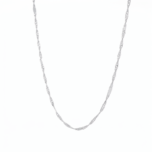 Classic Smooth Braided White Pt950 Fine Rope <b>Chain</b> Necklace For Women Daily Wear Luxury Platinum Jewelry - Product Image 3