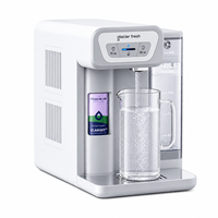 Distributeur d'eau purifiée de bureau Glacier Fresh avec eau froide, sans ligne d'eau requise, réduit les virus et les bactéries