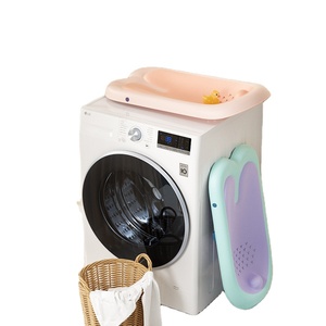 2022 BABYHOOD new Baby bath stand morbido a buon mercato <span class=keywords><strong>pieghevole</strong></span> vasca da bagno sedile di supporto per il bagno per neonati in plastica per bambini bambini - Product Image 6