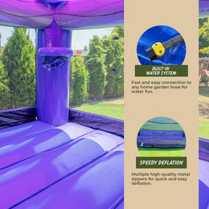 Castillo Inflable Comercial <span class=keywords><strong>de</strong></span> PVC, Tobogán Acuático Inflable para Adultos y Niños, Fácil <span class=keywords><strong>de</strong></span> Instalar, Tamaño Personalizado - Product Image 5