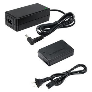 Kit de adaptador de corriente alterna para cámaras <span class=keywords><strong>Canon</strong></span> <span class=keywords><strong>EOS</strong></span> M50 Mark II M200 <span class=keywords><strong>M100</strong></span>, acoplador de CC, batería simulada, adaptador de corriente alterna, 2 unidades, 2 unidades - Product Image 1
