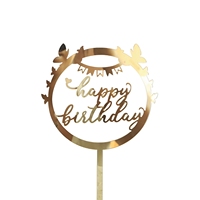 Décoration de gâteau en acrylique pour la pâtisserie, nouveau design, joyeux anniversaire