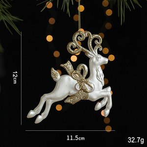 Nouvelles décorations de Noël de luxe au design tendance, ornements suspendus pour sapin, Père Noël, rennes, anges, pendentifs pour sapin de Noël - Product Image 6