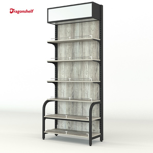 Dragonshelf <span class=keywords><strong>grigio</strong></span> verde venatura del legno ferro scaffali per negozi di fascia alta bellissimi scaffali per supermercati boutique d'arte - Product Image 4
