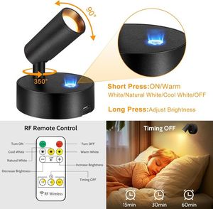 Luci <span class=keywords><strong>LED</strong></span> Wireless faretto albero illuminazione impianto di illuminazione lampada da immagine ricaricabile per la parete Art Display freccette - Product Image 3