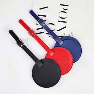 Étiquettes de bagages en cuir PU « L'aventure commence » avec porte-nom pour mariage, enterrement de vie de jeune fille, lune de miel, voyage, remise de diplôme - Product Image 3