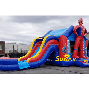 Toboggan aquatique gonflable commercial Super <span class=keywords><strong>Mario</strong></span> <span class=keywords><strong>Mario</strong></span> Bounce avec toboggan Château gonflable <span class=keywords><strong>Mario</strong></span> Brother - Product Image 6